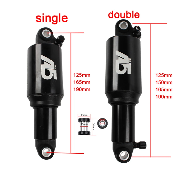 KS A5 RE/RR1 125/150/165/190 Rear Shocks for MTB Bicycle Rear Shock Bike Mountain Bicycle Rear Shock 150mm A5-RE