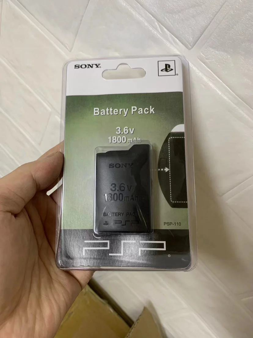2個3.6v 1800 3600mahの充電式バッテリーソニーPSP-110 PSP-1001