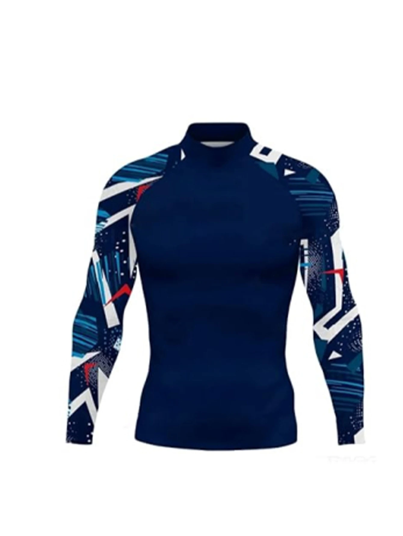 Men's Surfing Swimwear Long Sleeve UV Protection Rash Guard Wear Summer Water Sports Beach Swimming Surf Tight T-shirts