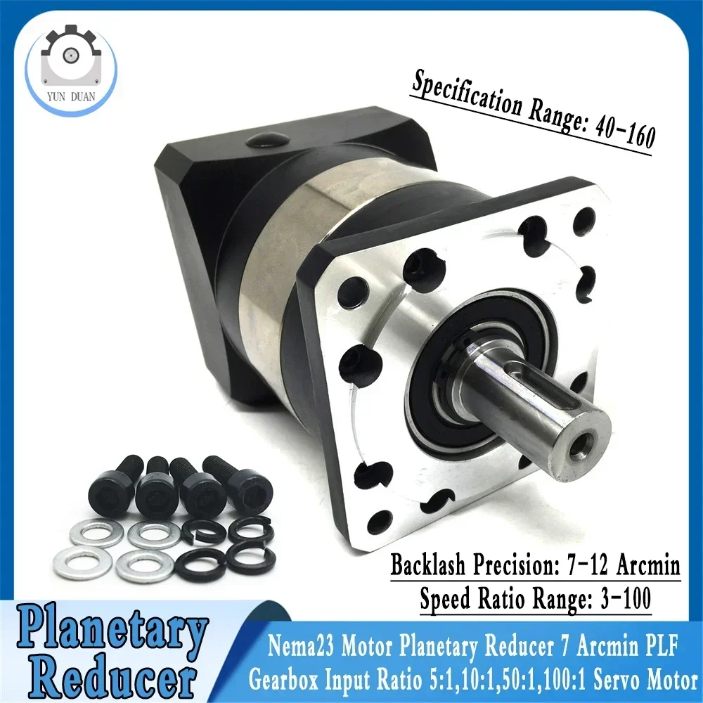 High Precision Nema23 Nema34 Planetary Reducer Ratio 5:1 10:1 60mm 80mm 90mm 110mm Servo Motor Reducetion Gearbox Gear planetary reducer