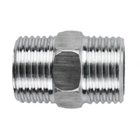 Shower Hose Extend Shower Connector For Extra Long-Hose Stainless Steel Shower Extender Universal 1/2" Male To Male Adaptor 2