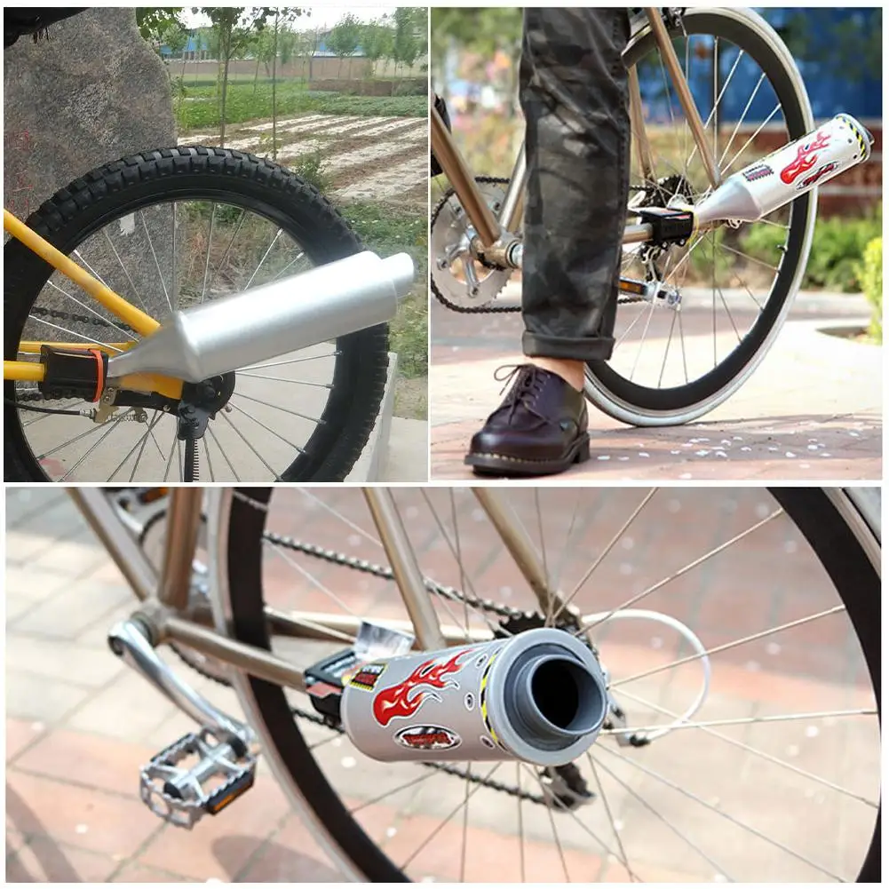 6 Different Turbo Motorcycle Sound Effects Bicycle MTB Road Bike Exhaust Pipe Creative Bicycle Exhaust Pipe Motorcycle Sound bicycle exhaust pipe
