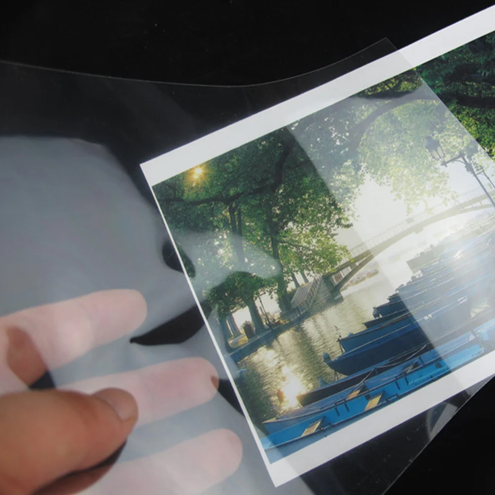 

10 Sheets Transparent Plate Making Film Printer A4 Paper Business Card Photographic Glass Printing Supply The Pet Transparency
