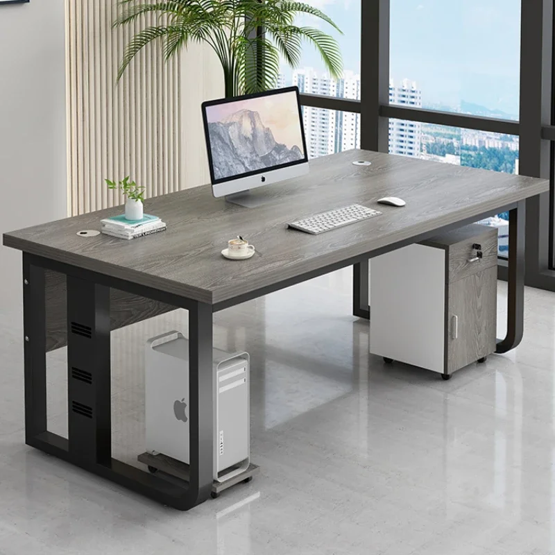 Computer Single Person Office Desks Simplicity Modern President Office Desks Combination Bureau Meuble Working Equipment QF50OD сметана president 30% бзмж 350 гр