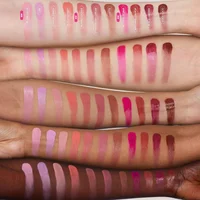Fard à joues liquide 6 couleurs effet soft glow, facile à appliquer, longue tenue, waterproof, avec applicateur éponge, gloss à lèvres, rare 4