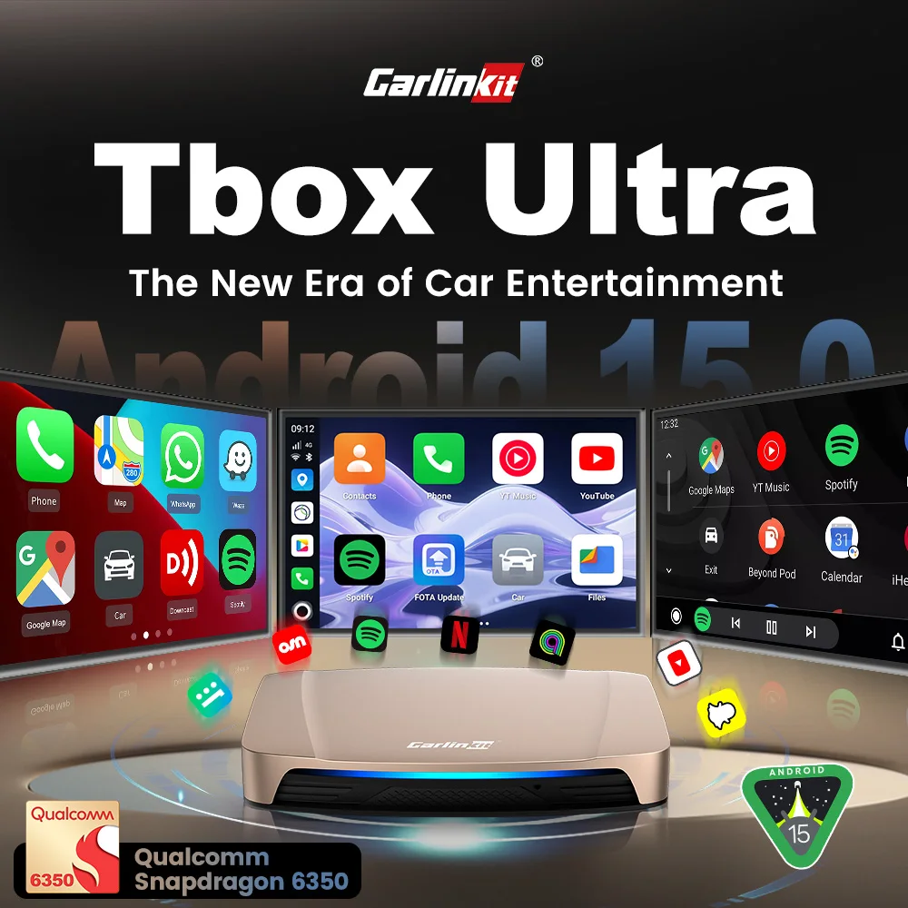 CarlinKit Android 15 Ultra SM6350 8-Cores 128GB CarPlay Ai Box For Netflix  YouTube FOTA Upgrade Wireless Android Auto Smart Box - AliExpress