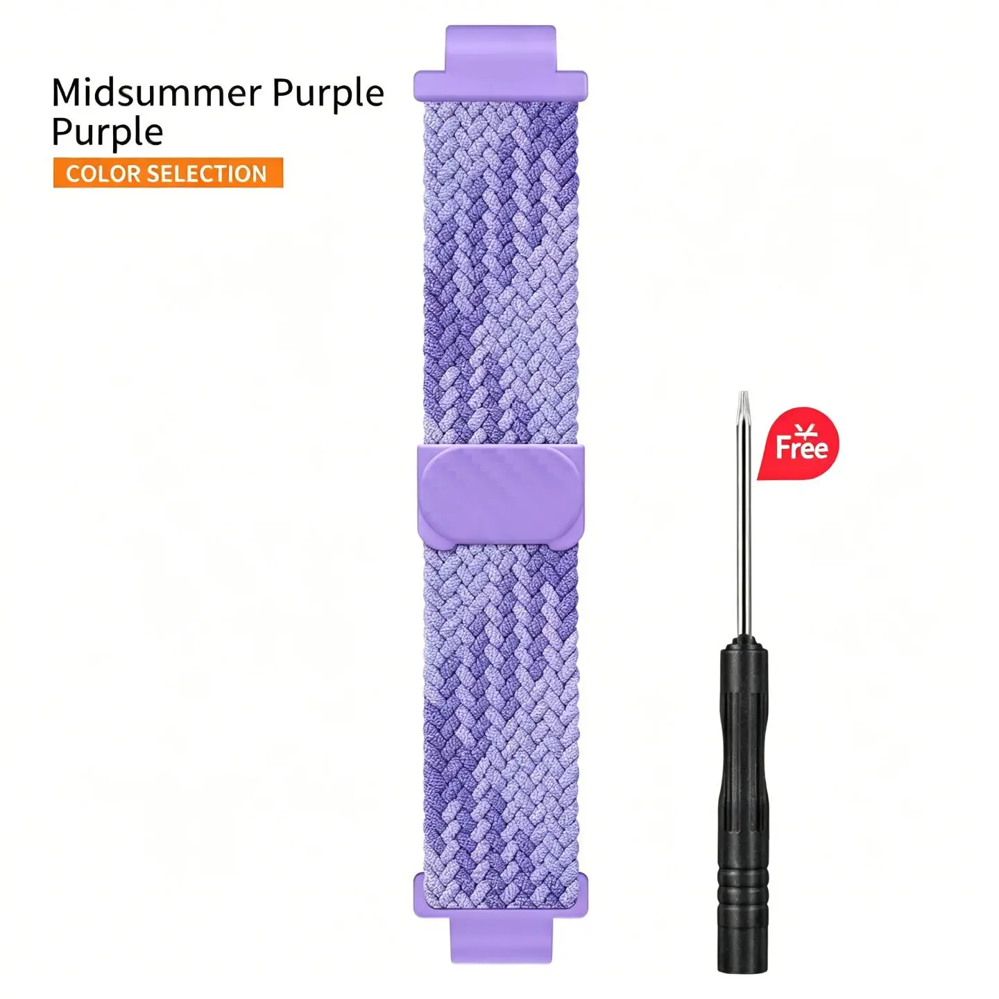 Magnetic Woven Elastic Buckle Nylon Strap for Children's Phone Watch