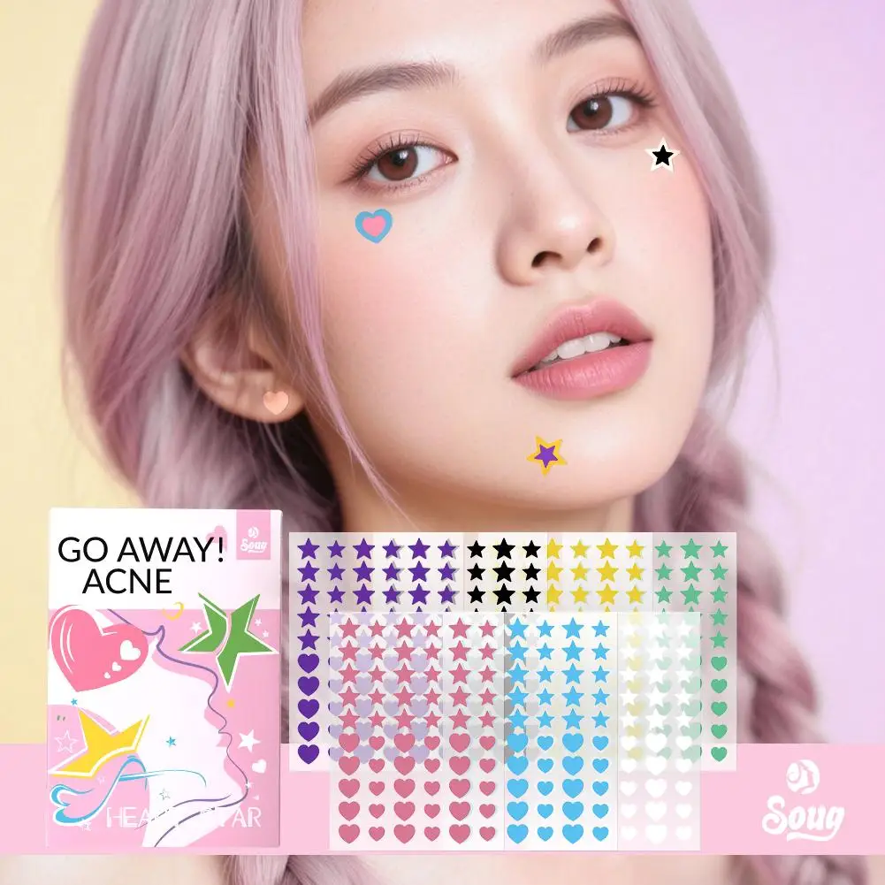 Acne patch Color set PE concealer Star/Heart shape Acne mask masking tape cosmetics concealer desalinate pimple Skin care