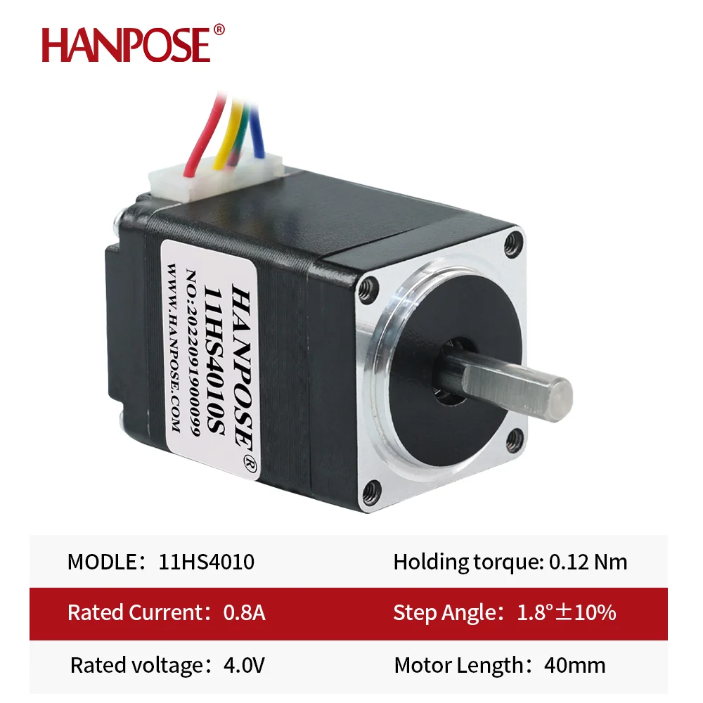 NEMA11 hybrid Stepper motor 11HS2810 3410 5010 28x28x34mm 0.17N.m 2 phases 4 wires 1.8 degrees for 3D Medical machinery