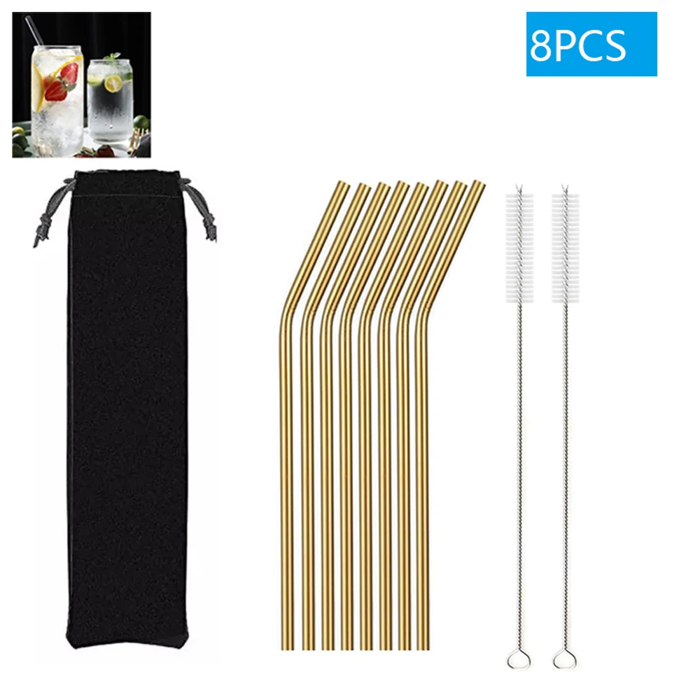 8Pcs Bent Metal