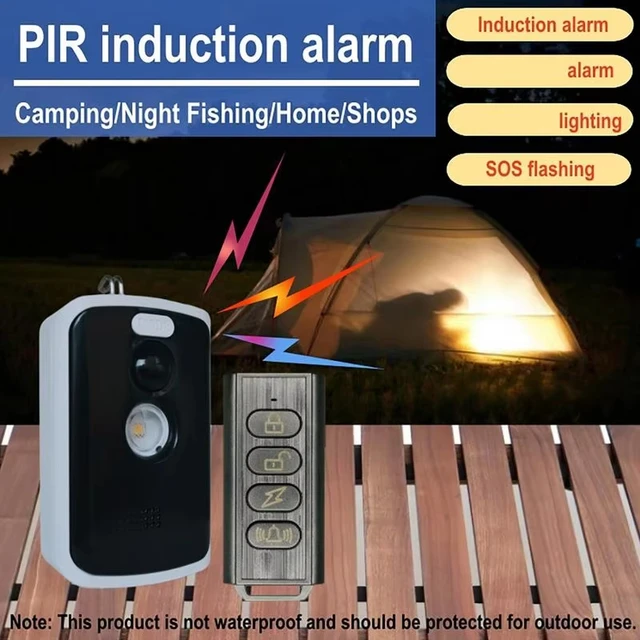 Wireless PIR Infrared Thermal Alarm Remote Control Outdoor Camping Anti-Animal Alarm Human Detection Sensor 5