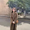 Plus Size Hebe Style Woolen Coat Women's Mid-Length Loose Fit Premium Feel Spring Autumn New Arrival Fashionable Korean Casua...
