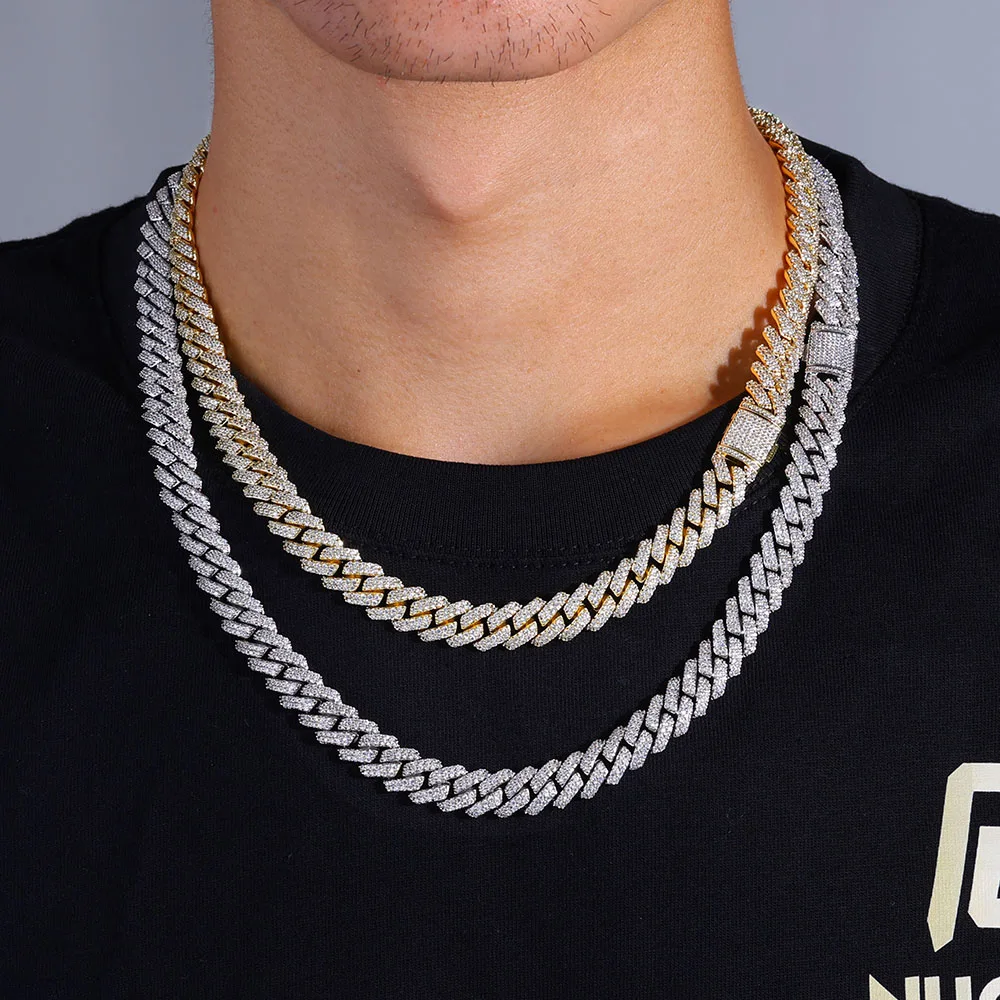 新品未開封 Cooley Roc Make No レア ドープ！ 10mm Hip Hop Rock Iced Out Cuban Link Chain Necklace Micro