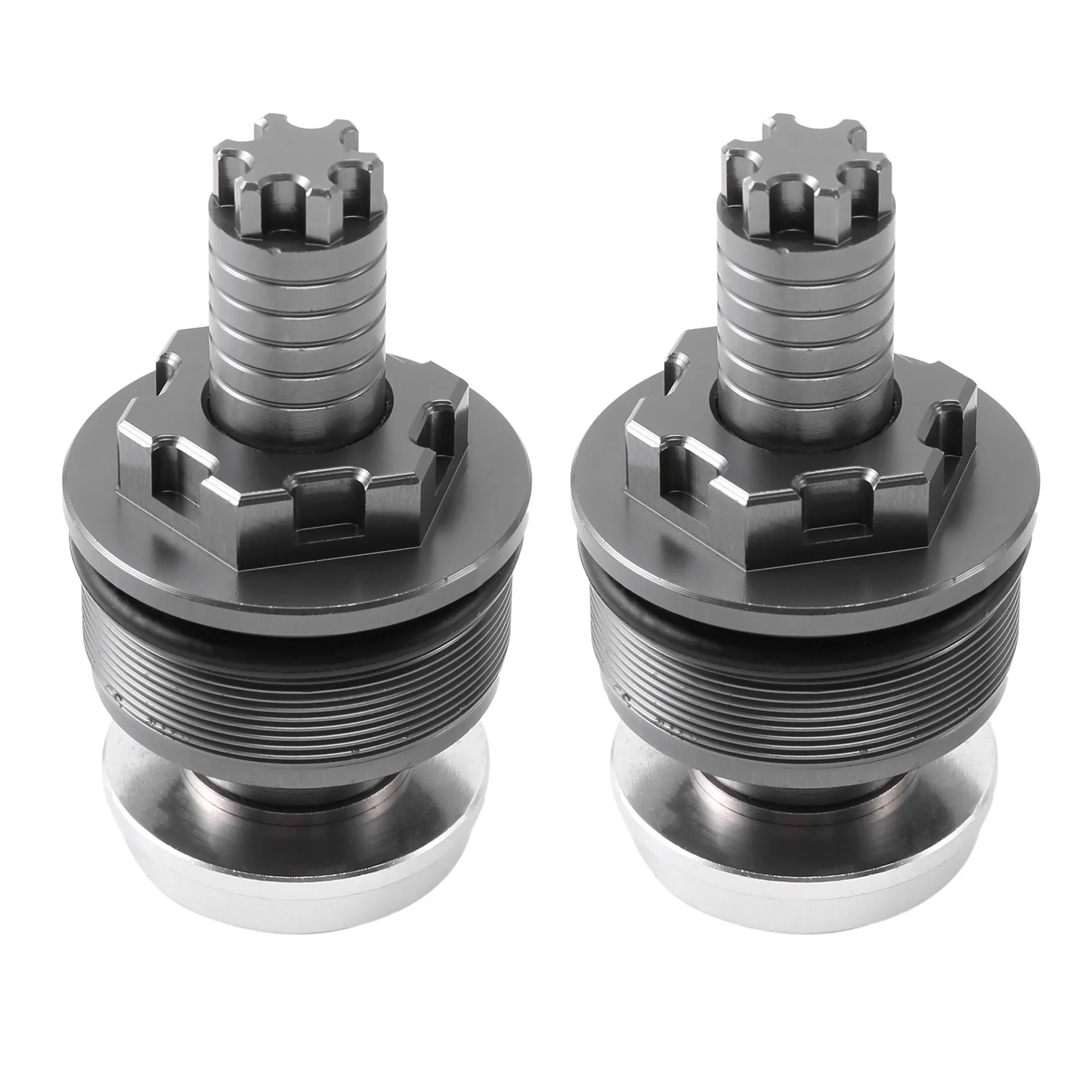 Motorbike Screw Cover Cap Front Shock Absorber Preload Adjusters Fork Bolts For Yamaha Yzf R25