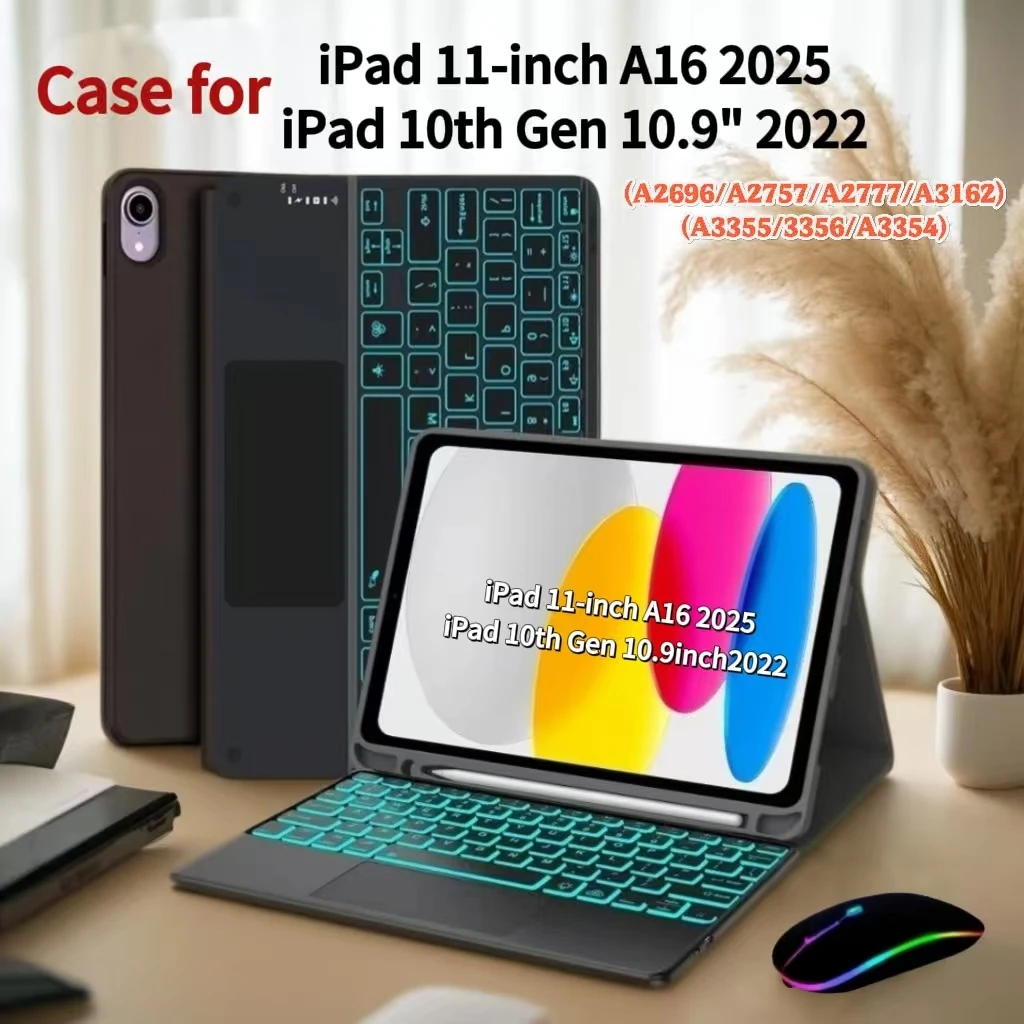Premium Removable Keyboard Case for Tablets - 11 Inch-Compatible Cover
