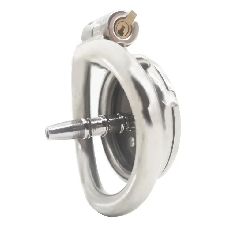 Male Chastity Device Metal Chastity Lock Cock Cage Urethra Catheter Penis Ring Bondage Belt penis chastity cage chastity lock sex toy chastity cage accessory penis cock ring