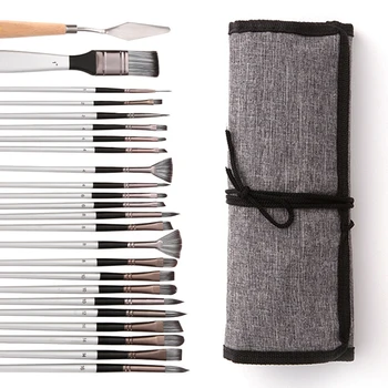 24PCS Kids Artist Paint Brush Set 1