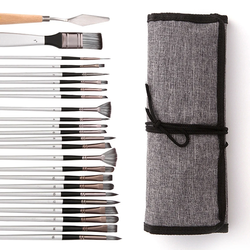 24-Piece Paint Brush Set 1