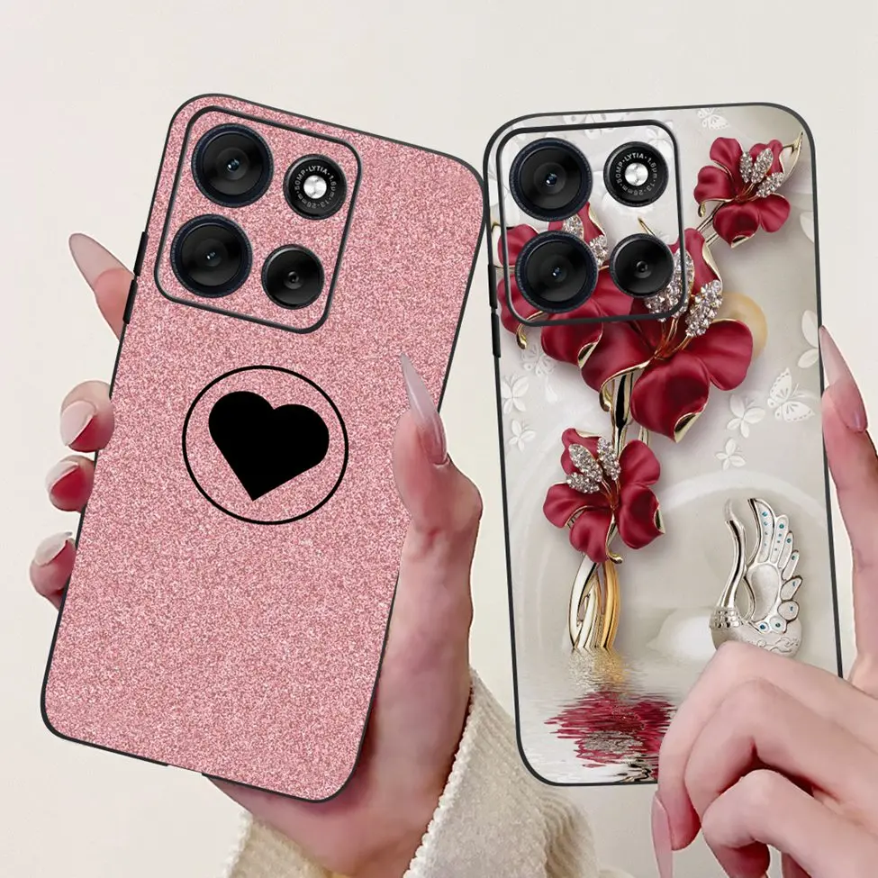 Cute Cartoon Cat & Butterfly Luxury Phone Case – Stylish Protection