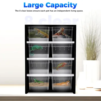 Heated Reptile Breeding Cabinet Set 1