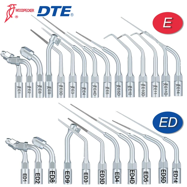 Woodpecker DTE Dental Ultrasonic Scaler Tip Scaling Cleaning Head Dentistry Equipment it For EMS NSK SATELEC Dental Tools