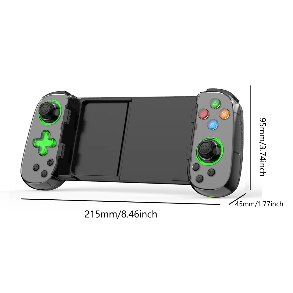 For Mobile Phone Android iOS Joystick Retractable Wireless Games Handle Backlight Button Bluetooth-compatible 5.0 for PS4 Switch