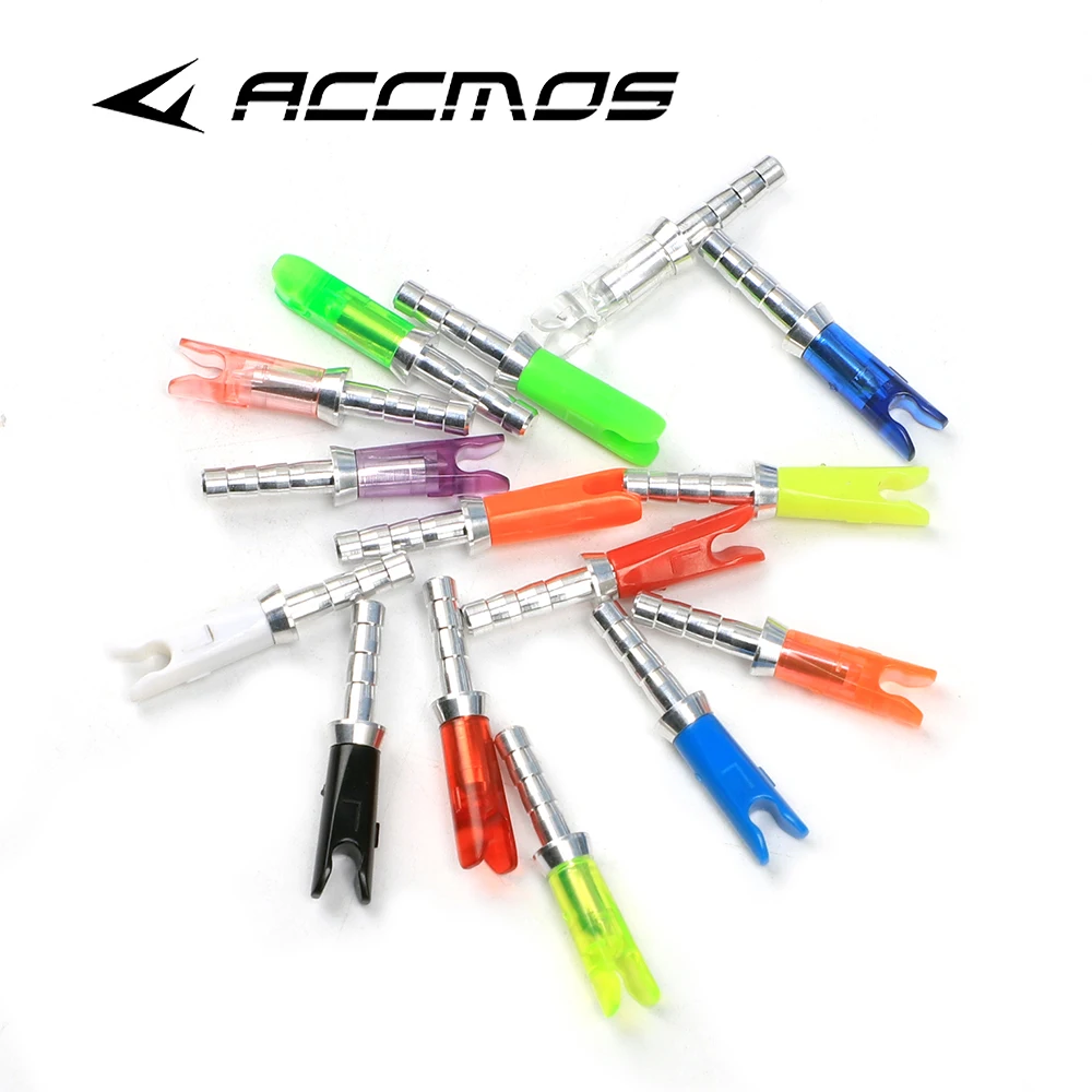 

36pcs Arrow Pin Nocks For ID4.2/6.2mm Shafts DIY Arrow Tails Archery Accessories