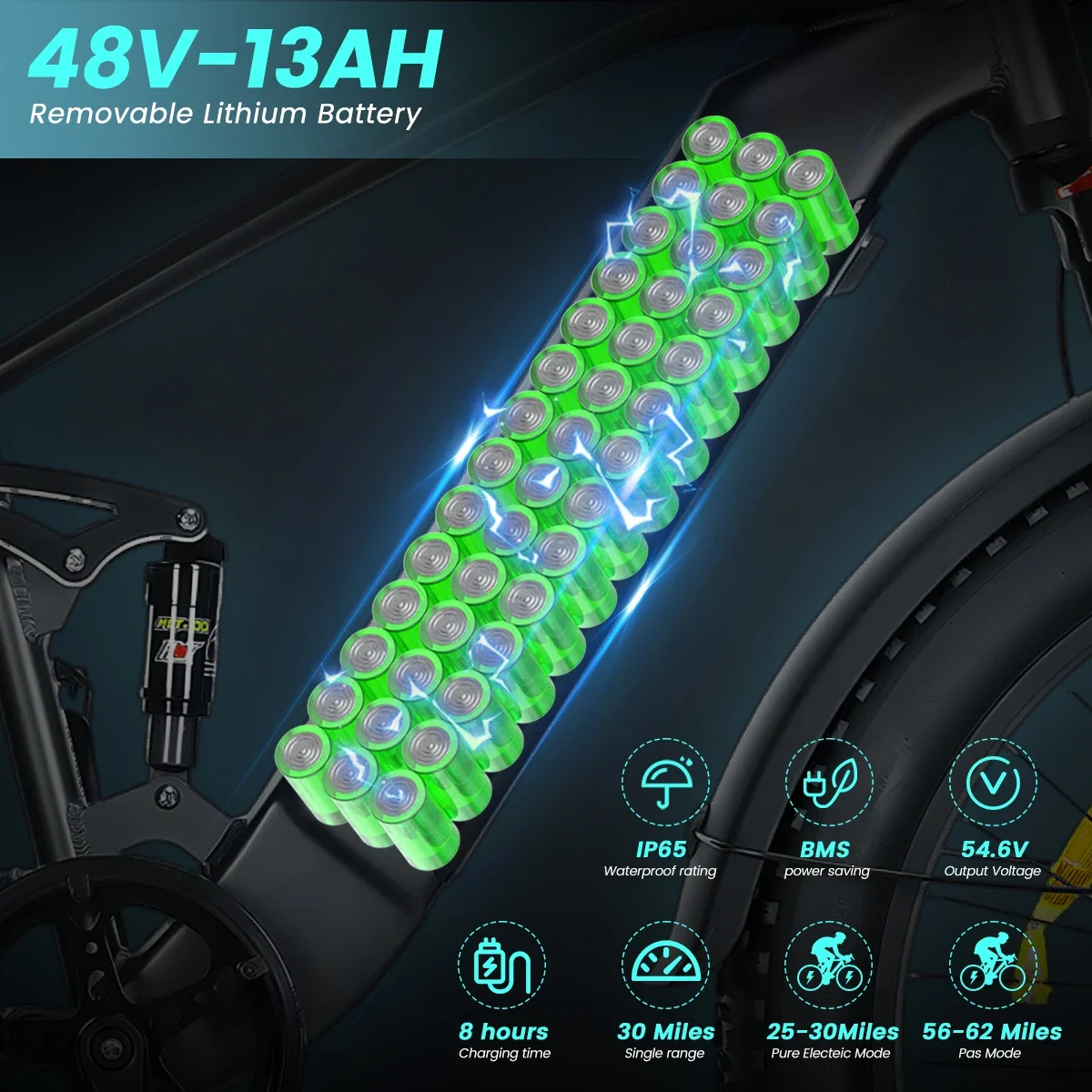 New X26 1000W Electric Bicycle 26 Inch Men's Bike 4.0 Fat Tires Ebike 48V 13AH Lithium Battery 45KM/H Mountain Motorcycl