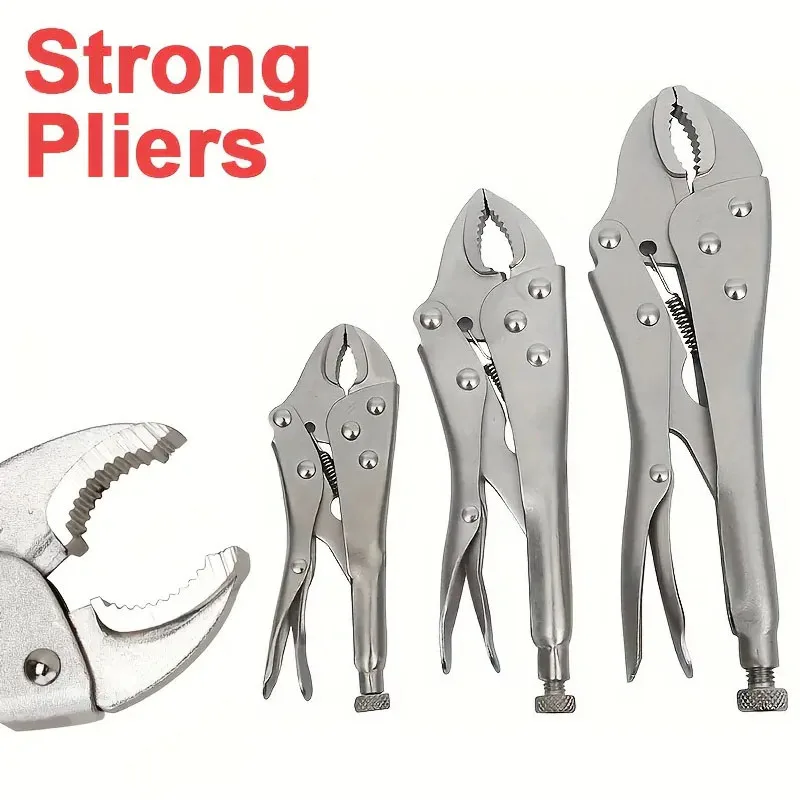 Universal Pliers 5/7/10 Inch Multi-Function Adjustable Locking Pliers Water Pipe Labor-Saving Gripping Pliers for Woodworking And Welding Repairs