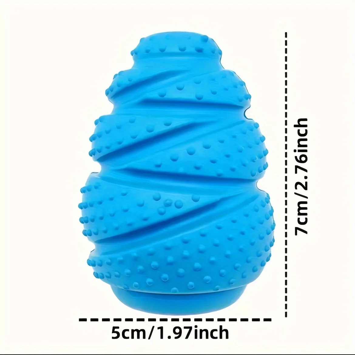 Durable Rubber Dog Chew Toy with Treat Dispenser-Interactive Puzzle Grenade Design for Mental Stimulation & Dental Health 3