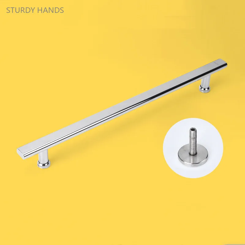 Único Punho para Porta de Vidro do Banheiro Interior Deslizante Maçanetas Chuveiro Maçanetas Acessórios Home Hardware 1pc Aço Inoxidável 304