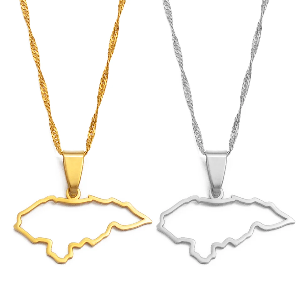 Collar Con Cadena De Clavícula Con El Mapa Del Mundo, Joyerí | Cuotas Sin Interés