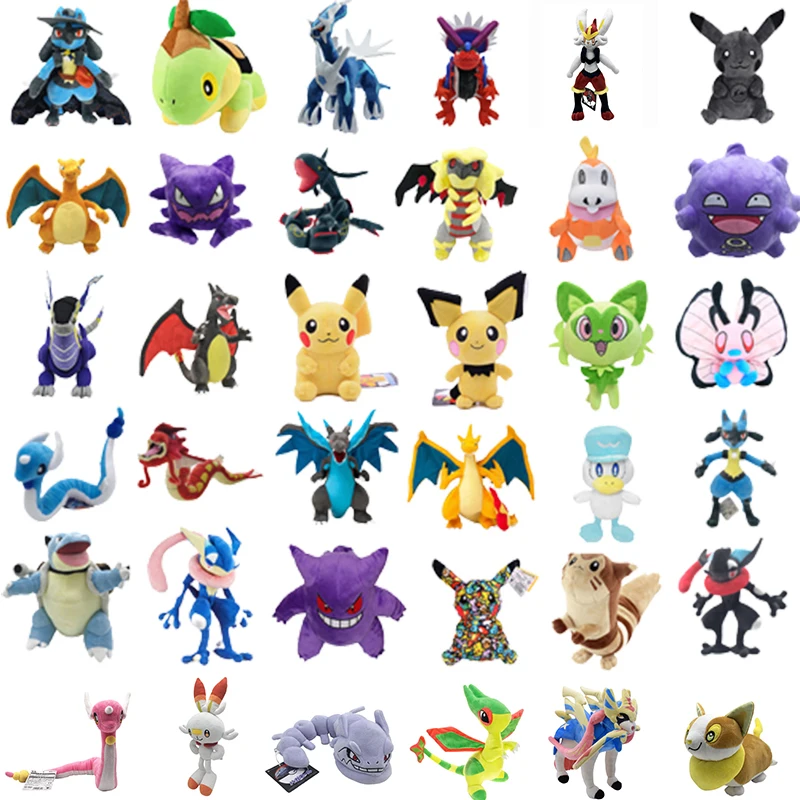Pokemon Pikachu Peluche Cenerentola Peluche Scorbunny Evolution Raboot Charizard Dialga Gengar Bambola Di Pezza Regalo Di Natale Per I Bambini