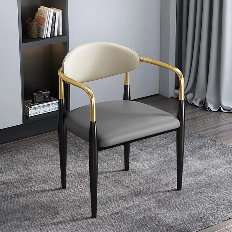 

Дизайнерские подлокотники Nordic Mid Century, черные металлические ножки, ленивые стулья для гостиной, подлокотники, мебель для столовой