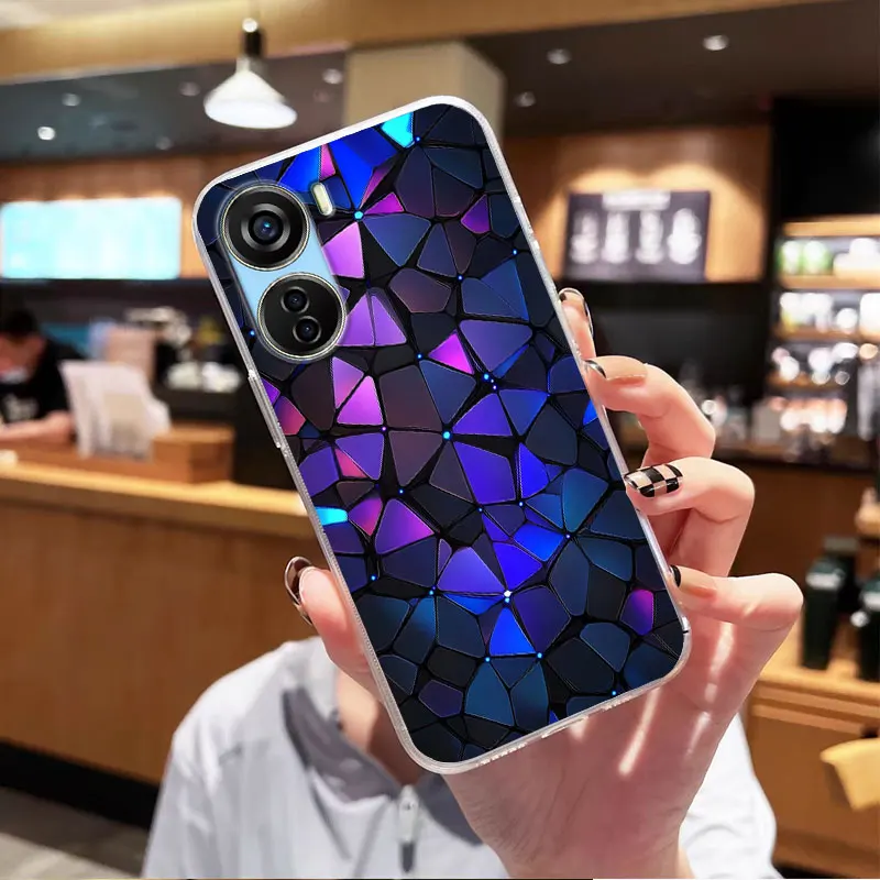 Clear Silicone Print Phone Case - Shockproof Protective Cover