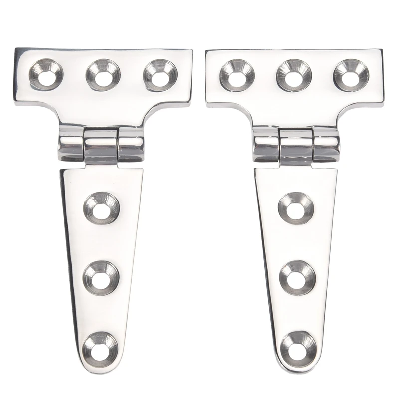 2 PCS Heavy Duty T Hinge 316 Stainless Steel Marine Grade Casting Hinge Door Hatch Boat