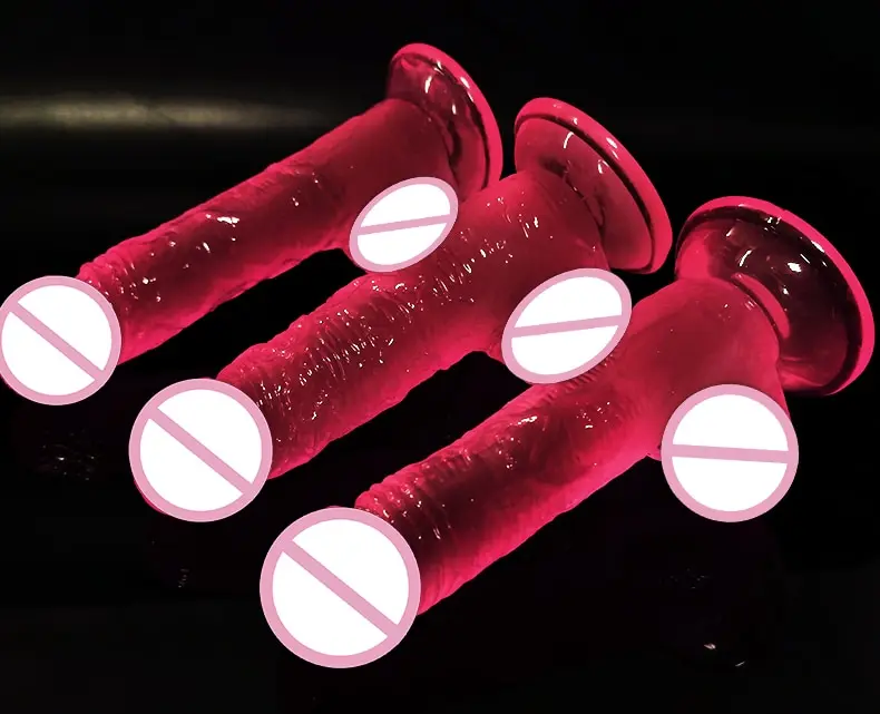 Realistic Dildo Masturbator Anal Toys For Women Crystal Suction Cup Penis Female G-Spot Erotic for Adults 18
