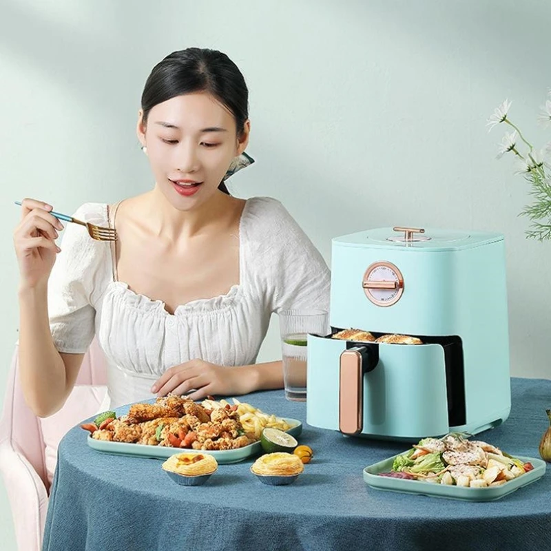 Large capacity air fryer household multi-functional electric fryer intelligent smokeless electric oven