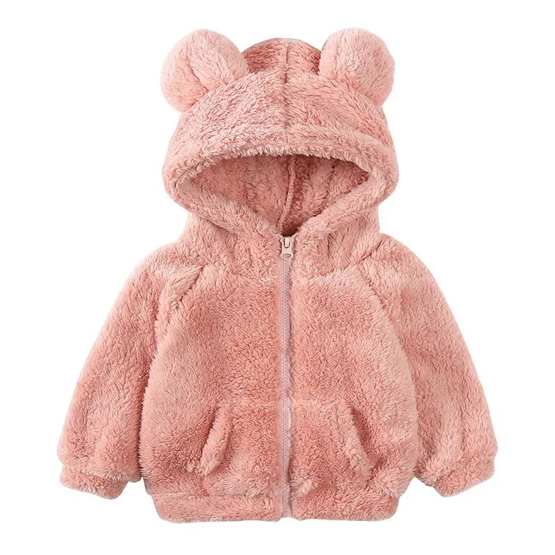 Baby Girl Clothes Winter Toddler Boy Hoodies Sweatshirt Zipper Children Autumn Mother Kids Jacket 1 To 3years Ears girl sweatshirt kids sweatshirt baby girl clothes