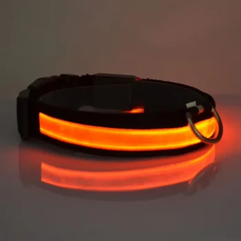 Waterproof  Light  Reflective Pet Adjustable Usb Type-C Recharge Luxury Led Luminous Collar For Dog 1