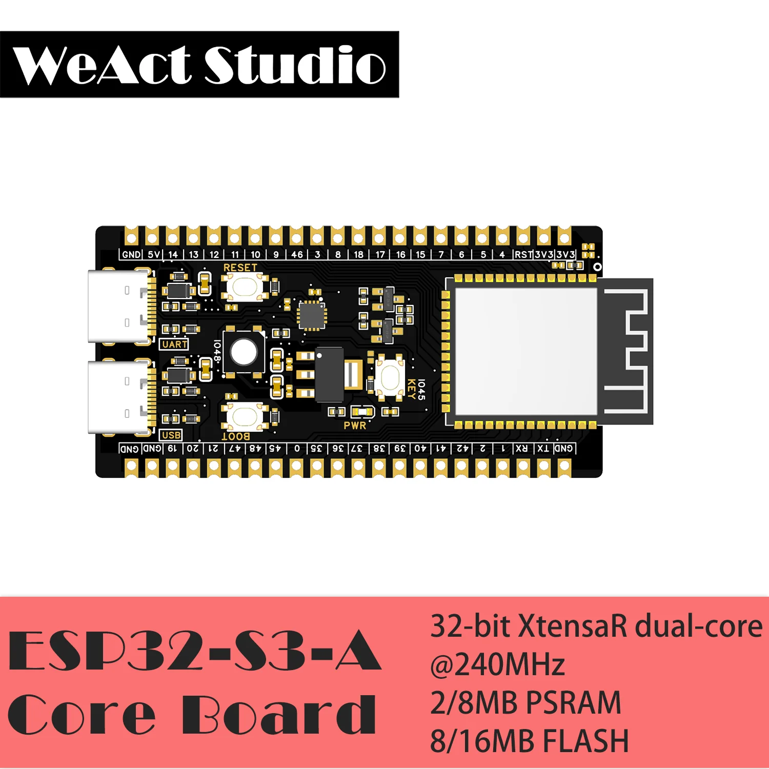 Wi-fi Compatível com Bluetooth Ble 5.0 Mesh Development Board Módulo sem Fio Micropython Esp32-s3-devkitc1 Esp32-s3 - Imagem 3