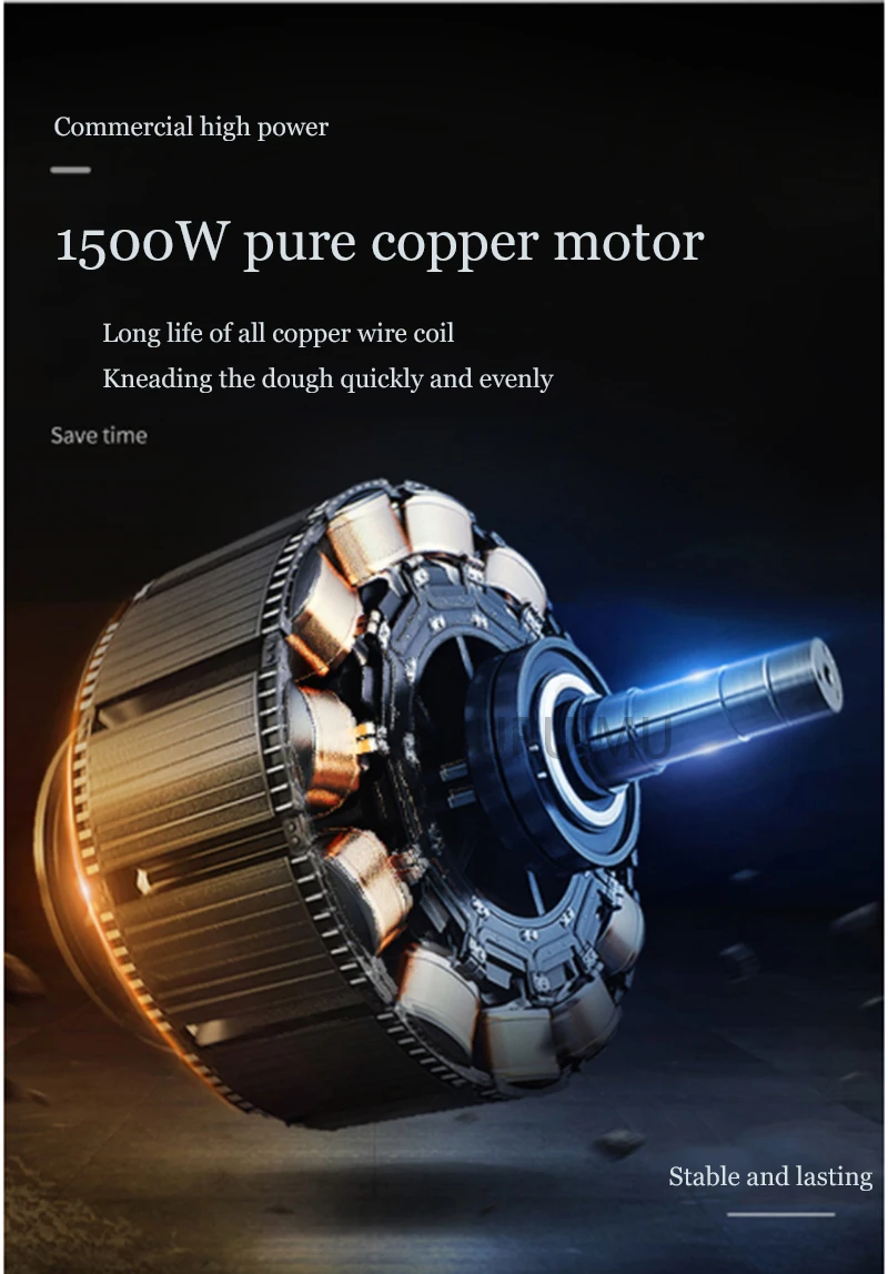 Description Picture 4 of itemCommercial Electric Dough Mixer Machine Kneading Capacity Food Processor Cooking Appliances Pizza Noodles