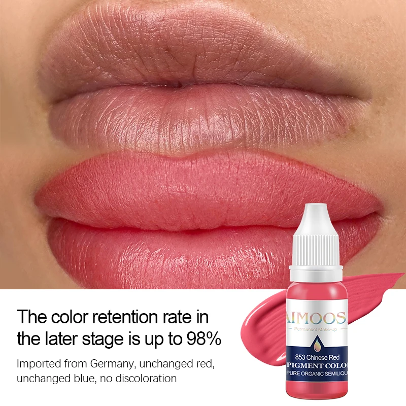 Microblading Lips Pigment Makeup Tattoo Ink Nano Pure For Eyebrow Eyeliner Beauty Permanent Pigment Multiple Colors tattoo ink tattoo ink pigment tattoo ink kit