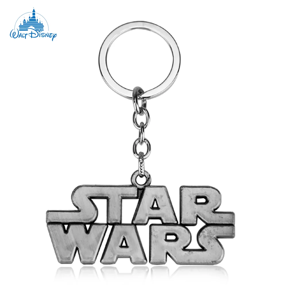 Disney Sci-Fi Movie Star Wars Logo Fashion Creative Letter Portachiavi Trend Rock Ciondolo Portachiavi Accessori Per Fan Regalo