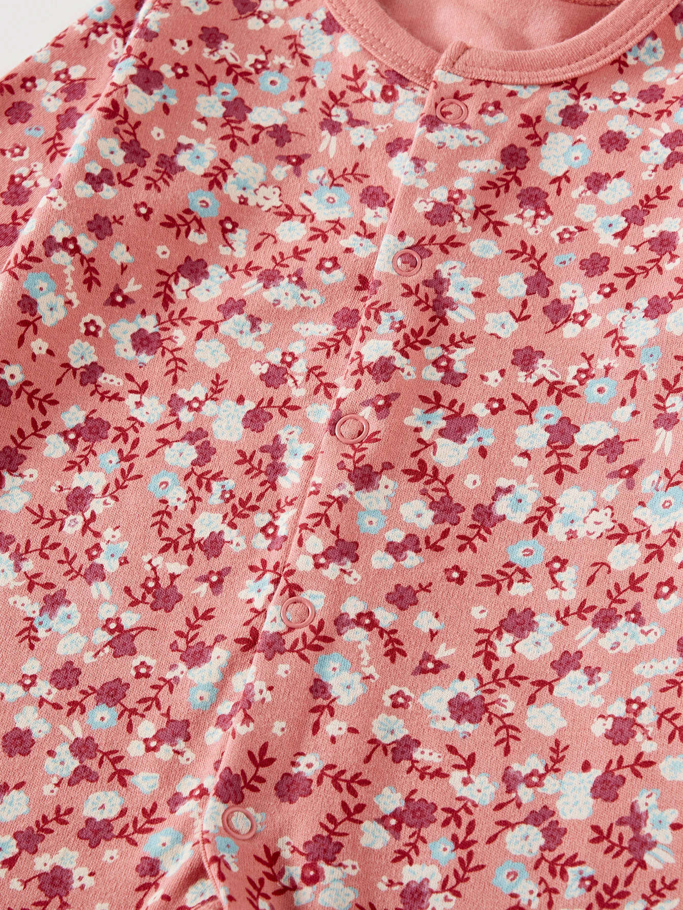 Girls Cotton Floral printed jumpsuit 0-12 months Long sleeved jumpsuit Soft baby clothing Multi-Color Combos 3PCS
