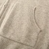 Autumn winter new 100% merino wool thick coat men's shirt semi-high neck knitted zipper cardigan leisure business shirt warm top 5