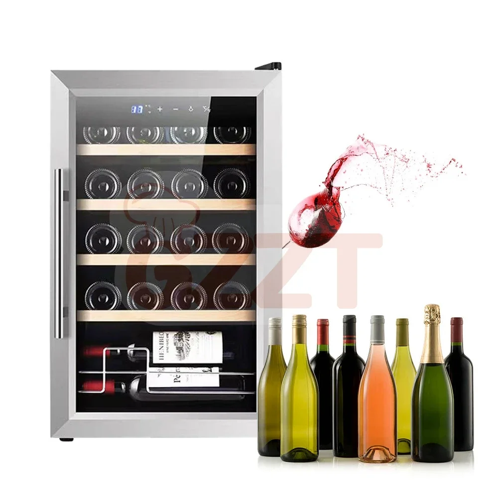 Customization Luxury Semiconductor Electric Insulated Mini Wine Chiller Cooler Digital Display Refrigerator Fridge Showcase