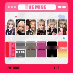 6pcs/set KPOP IVE Album I'VE MINE SW BEATROAD LOMO Card YUJIN LIZ Rei Leeseo Wonyoung Gaeul Collectible Photo Card Gift Postcard
