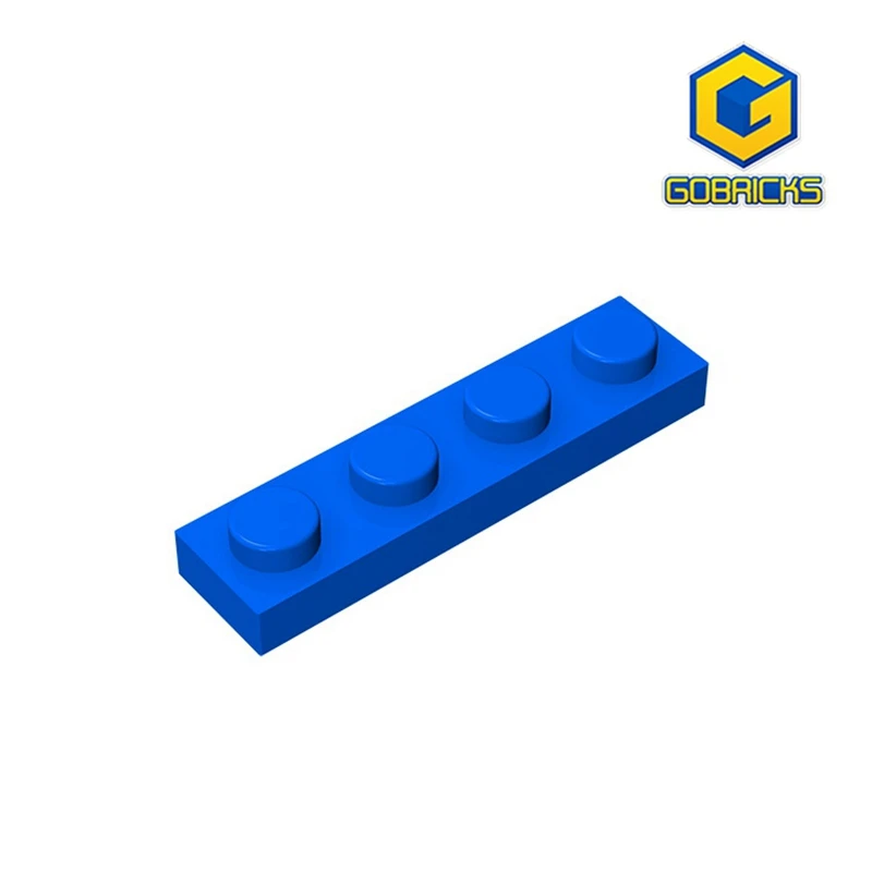 

Gobricks GDS-504 Plate 1 x 4 compatible with lego 3710 pieces of children's DIY building block Particles Plate DIY