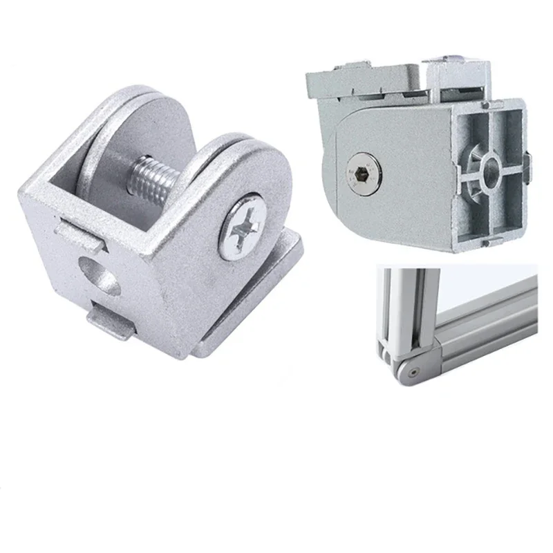 

2020/3030/4040 Zinc Alloy Living Hinge Aluminum Profile Adjustable Living Hinge Right Angle Flexible Pivot Joint Connector F CNC